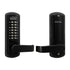 Lockey 3835JBMG Mechanical Keyless Lever Lock with Passage Function and Single Combination Jet Black Marine Grade Finish Sparrow Supply
