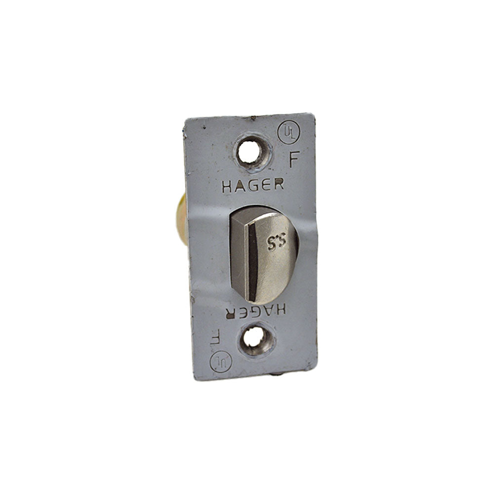 Hager 394626D 2-3/8" Square Corner Dead Latch for 3400 Series Satin Chrome Finish
