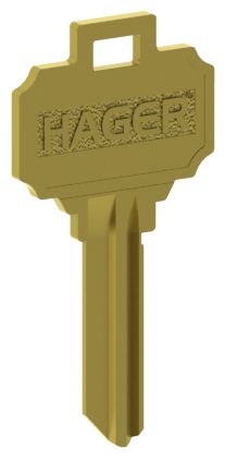 Hager 3956 6 Pin C Keyway Key Blank