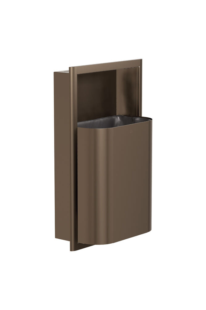 Bradley 3B1-003400-BZ Waste Rec- Recessed, Small Cap. (D-Shape) Brushed Bronze Sparrow Supply