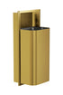 Bradley 3B1-003600-BR Waste Rec- Recessed, Large Cap. (D-Shape) Brushed Brass Sparrow Supply