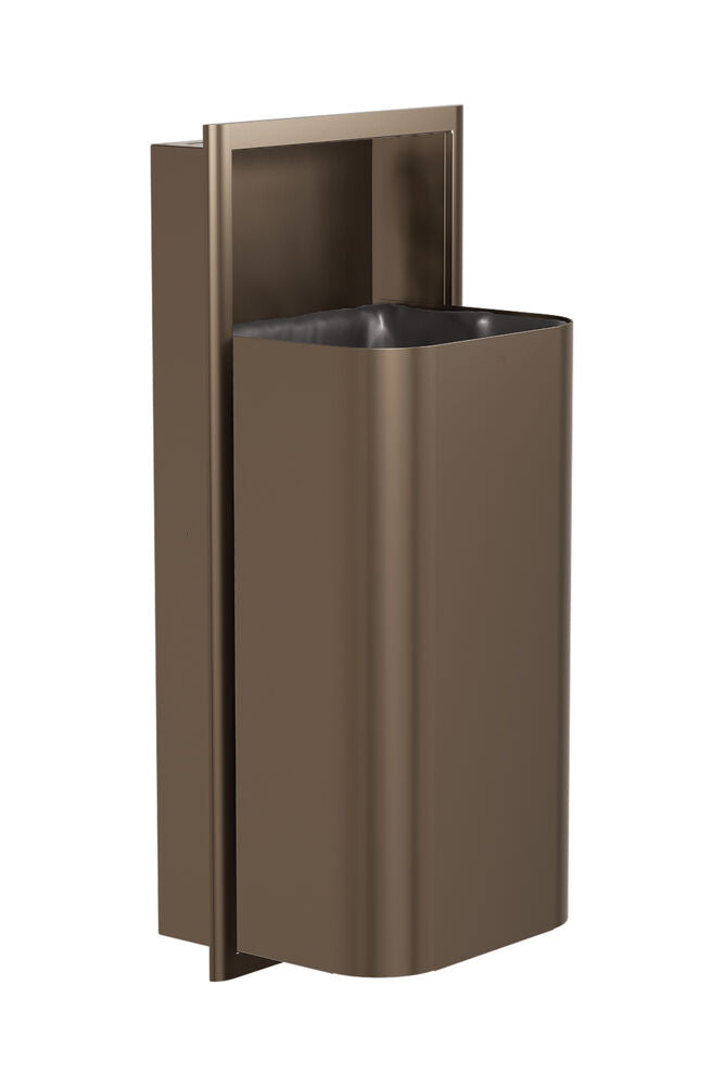 Bradley 3B1-003600-BZ Waste Rec- Recessed, Large Cap. (D-Shape) Brushed Bronze Sparrow Supply