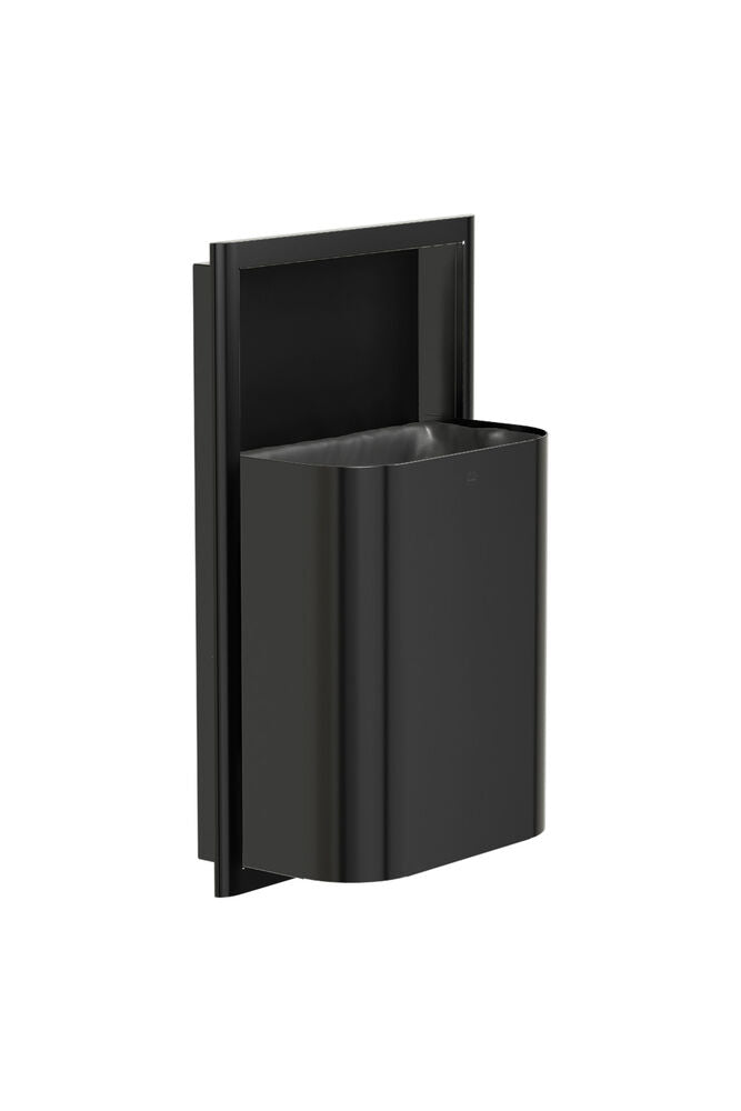 Bradley 3B1-103400-BB Waste Rec- Semi-Rec.-Small Cap. (D-Shape) Brushed Black Sparrow Supply