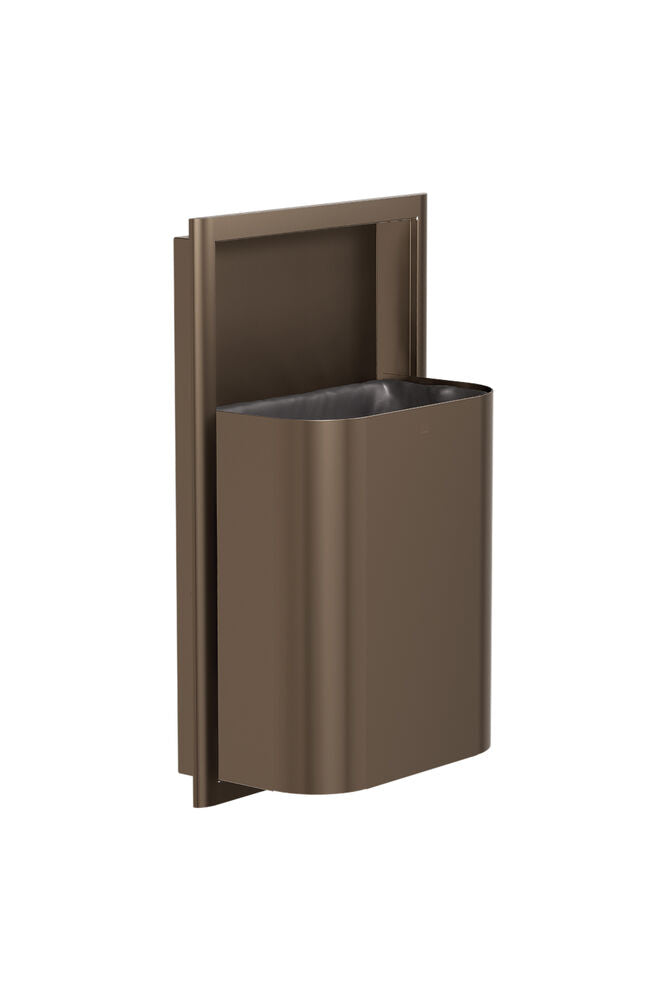 Bradley 3B1-103400-BZ Waste Rec- Semi-Rec.-Small Cap. (D-Shape) Brushed Bronze Sparrow Supply