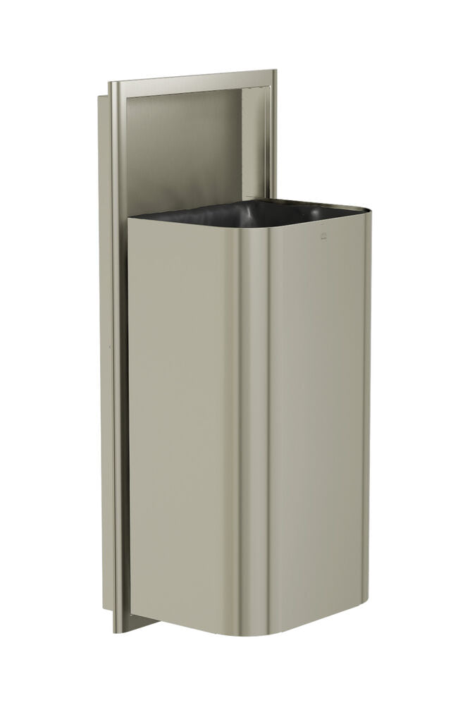 Bradley 3B1-103600-BN Waste Rec- Semi-Rec, Large Cap. (D-Shape) Brushed Nickel Sparrow Supply