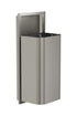 Bradley 3B1-103600-BS Waste Rec- Semi-Rec, Large Cap. (D-Shape) Brushed Stainless Sparrow Supply