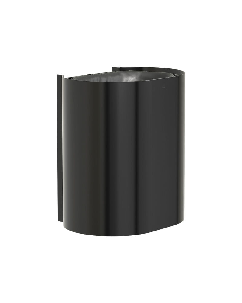 Bradley 3B1-110000-BB Waste Rec- Surface , Medium Cap. (P-Shape) Brushed Black Sparrow Supply