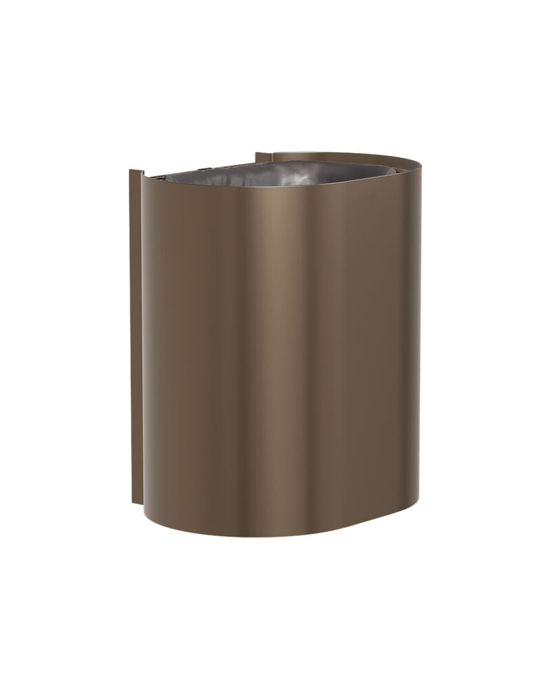 Bradley 3B1-110000-BZ Waste Rec- Surface , Medium Cap. (P-Shape) Brushed Bronze Sparrow Supply