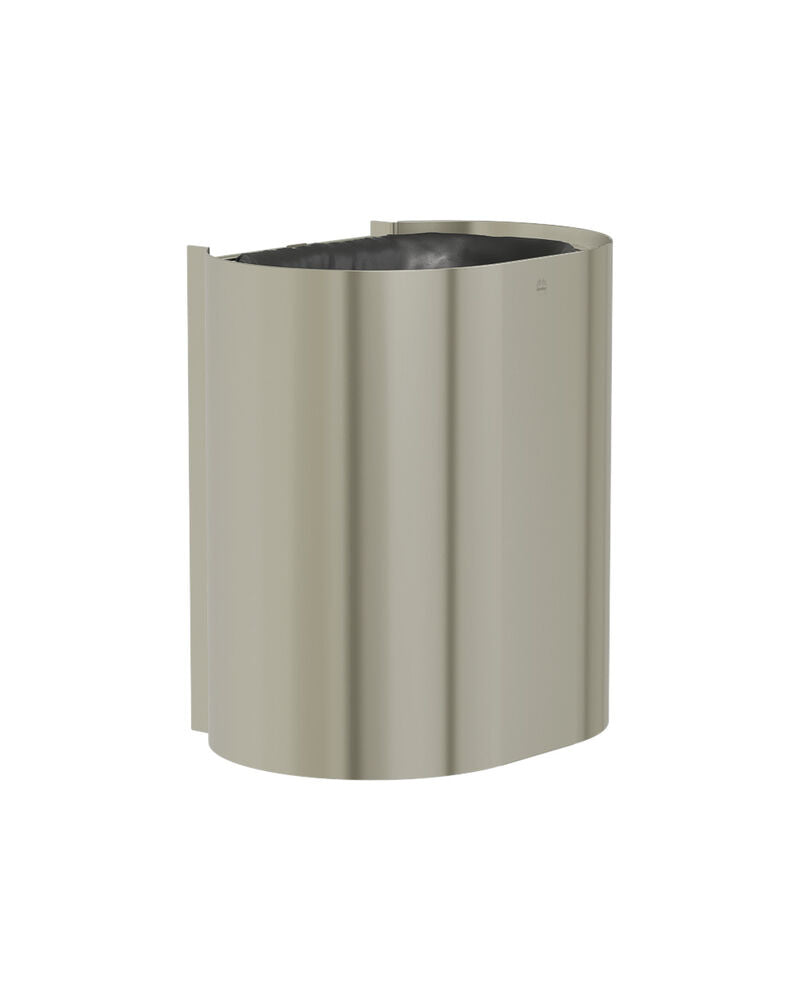 Bradley 3B1-110000-BN Waste Rec- Surface , Medium Cap. (P-Shape) Brushed Nickel Sparrow Supply