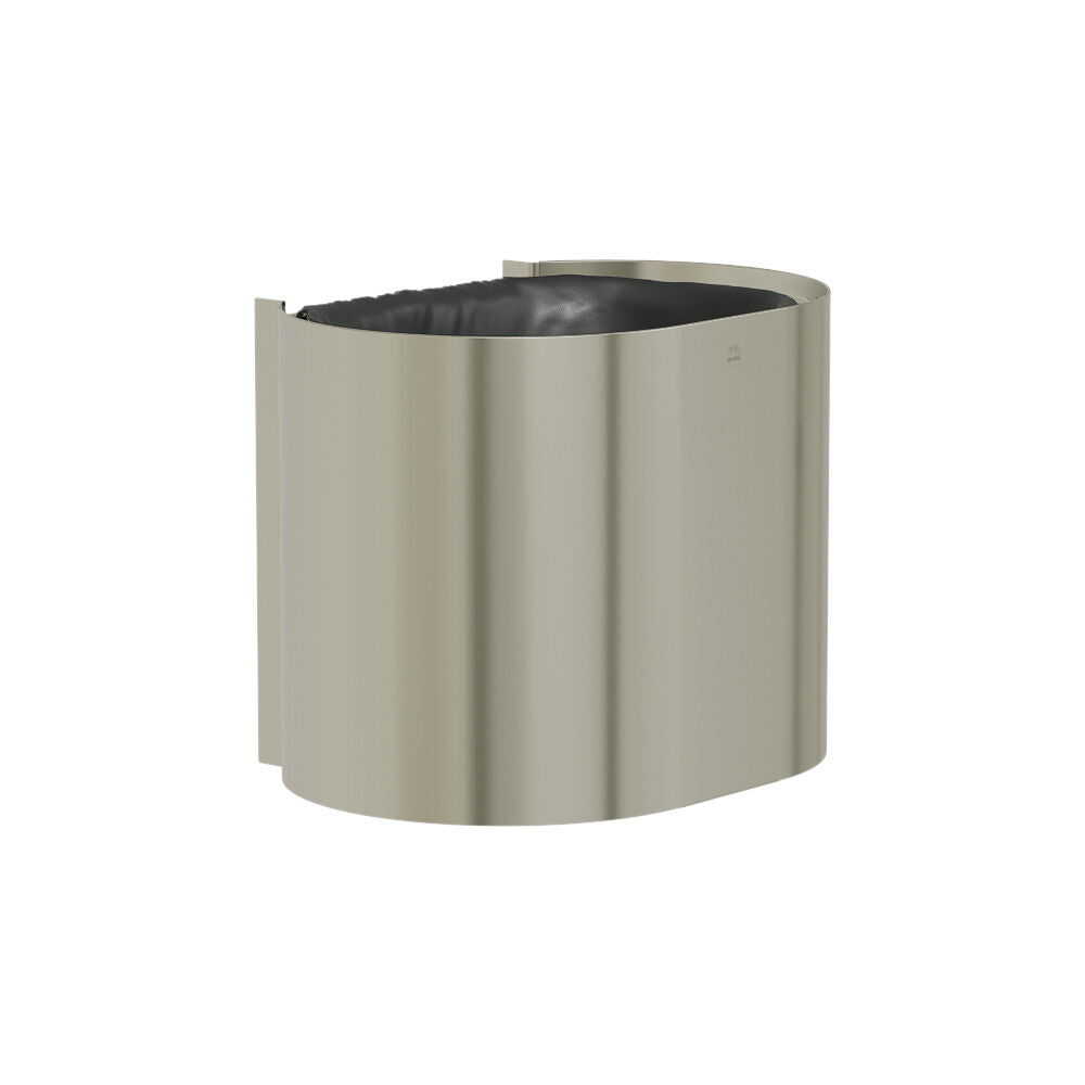 Bradley 3B1-113400-BN Waste Rec-Surface-Small Cap. (P-Shape) Brushed Nickel Sparrow Supply