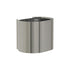 Bradley 3B1-113400-BS Waste Rec-Surface-Small Cap. (P-Shape) Brushed Stainless Sparrow Supply