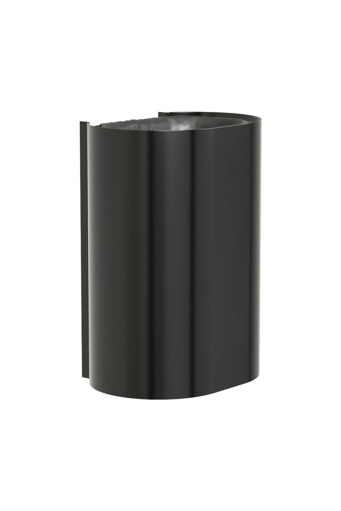 Bradley 3B1-113600-BB Waste Rec- Surface , Large Cap. (P-Shape) Brushed Black Sparrow Supply