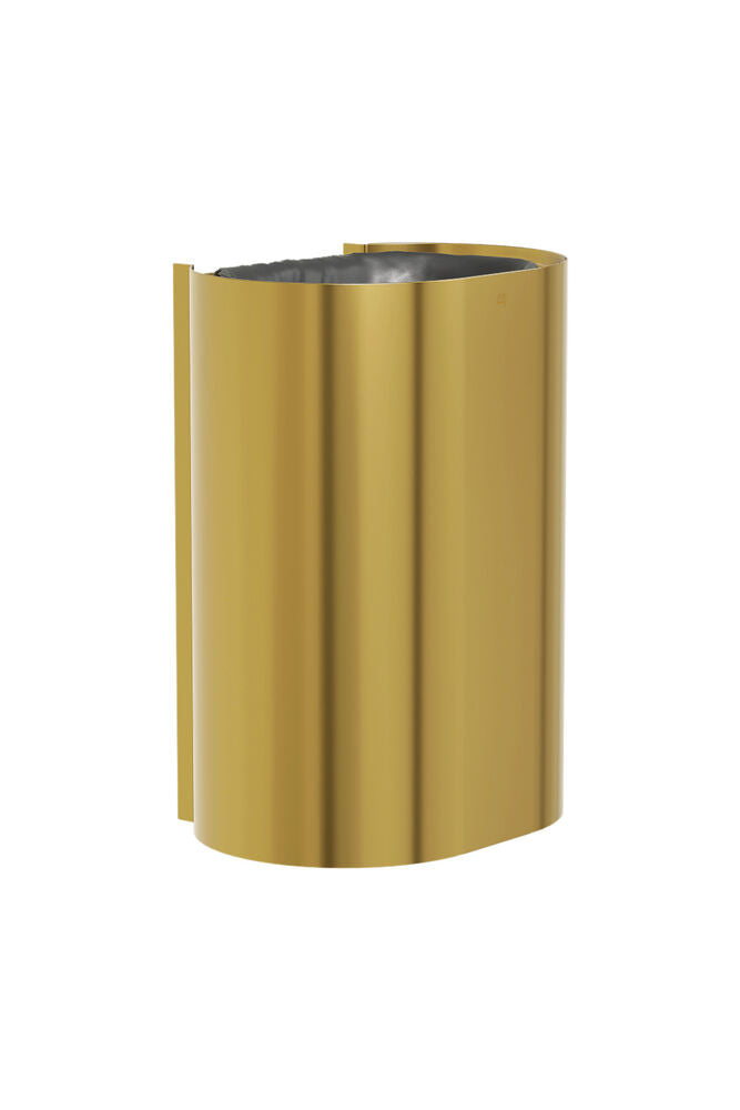 Bradley 3B1-113600-BR Waste Rec- Surface , Large Cap. (P-Shape) Brushed Brass Sparrow Supply