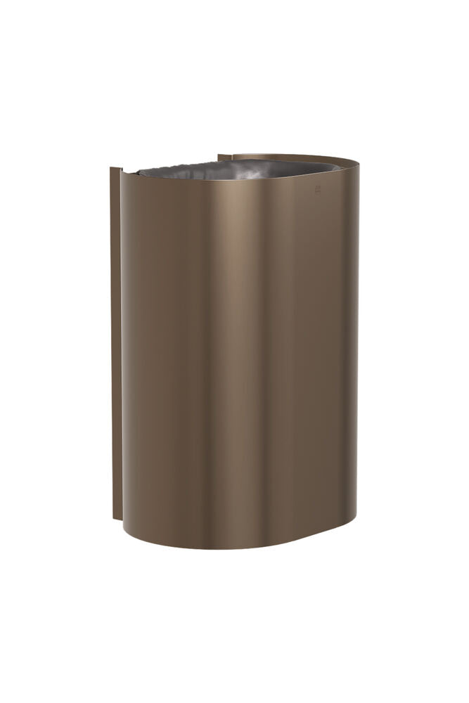 Bradley 3B1-113600-BZ Waste Rec- Surface , Large Cap. (P-Shape) Brushed Bronze Sparrow Supply