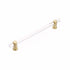 Schaub 402-SB 12" Center to Center Lumiere Appliance Pull Satin Brass Finish Sparrow Supply