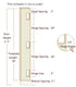 Templaco 40368 6 Foot 8 Inch Full Length Template for Three 1/4" Radius 4" Hinges Sparrow Supply