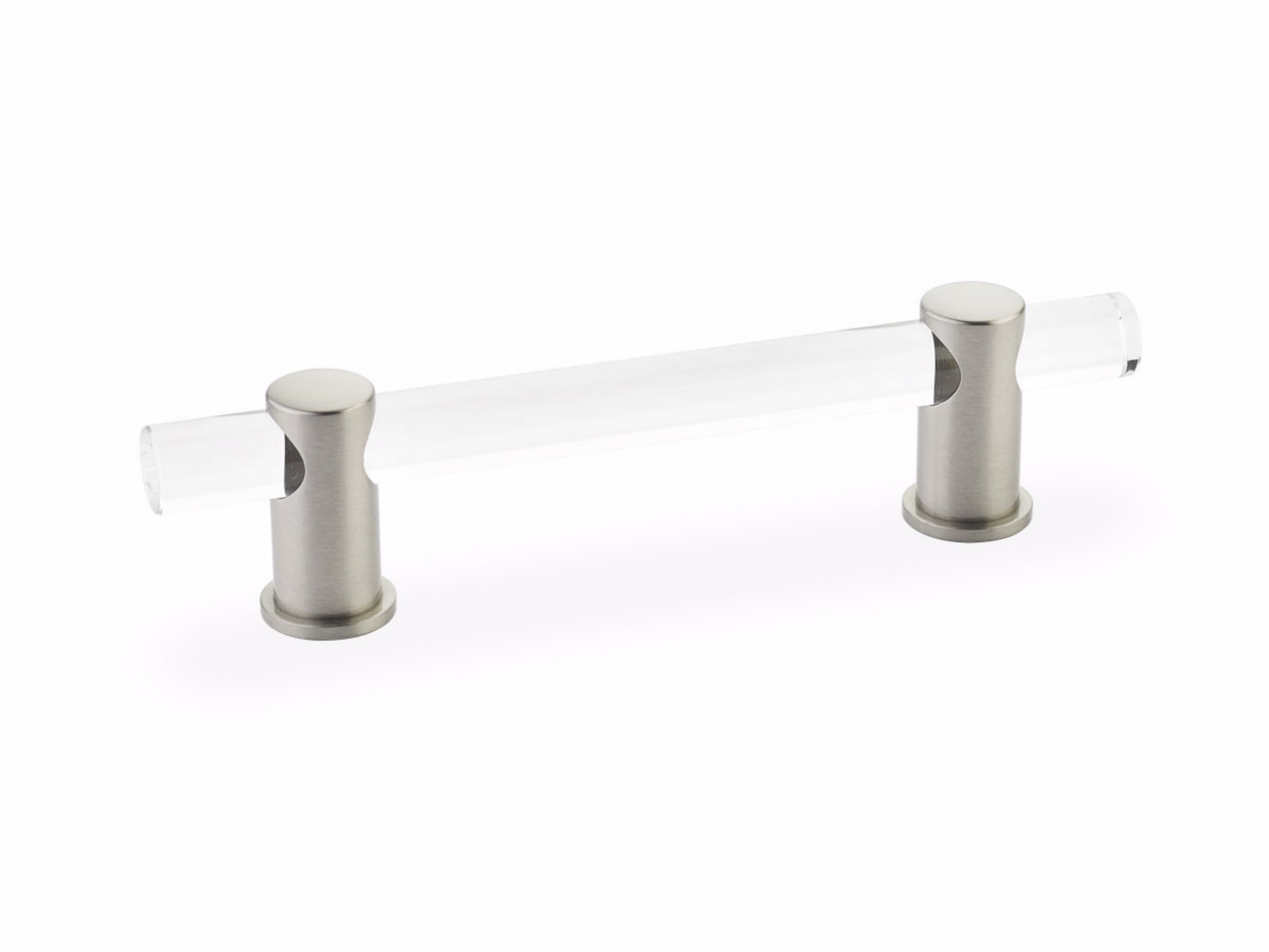 Schaub 404-15 4" Center to Center Lumiere Cabinet Pull Satin Nickel Finish Sparrow Supply
