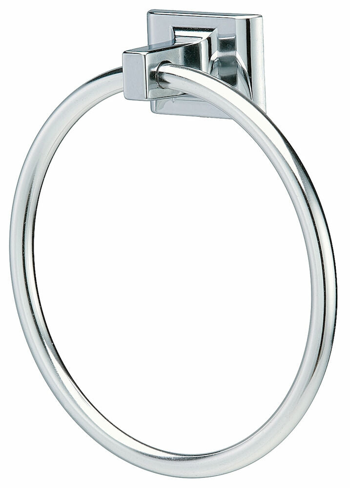 Bradley 934-000000 Towel Ring, Chrome Plated, Surf-Mtd