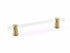 Schaub 406-SB 6" Center to Center Lumiere Cabinet Pull Satin Brass Finish Sparrow Supply
