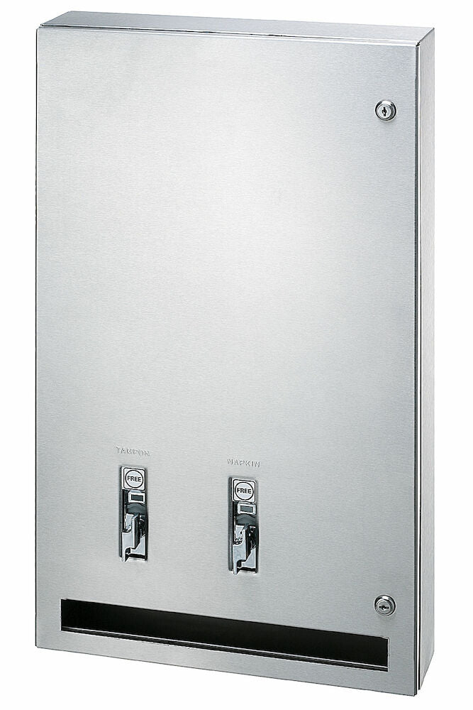 Bradley 407-400000 Napkin/Tampon Vendor, Recessed Sparrow Supply