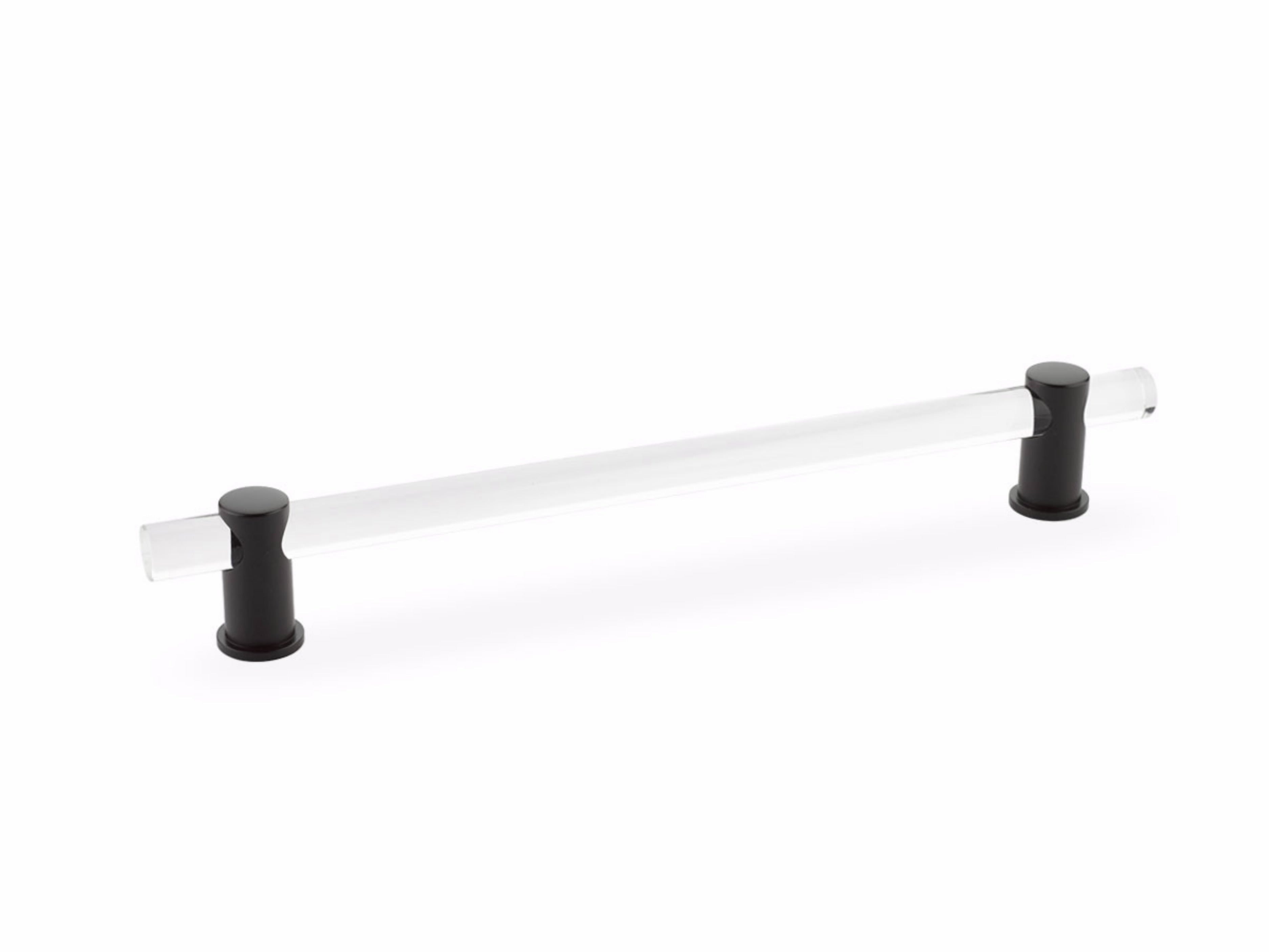 Schaub 408-10B 8" Center to Center Lumiere Acrylic Cabinet Pull Oil Rubbed Bronze Finish Sparrow Supply