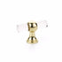 Schaub 411-03 Lumiere Transitional Cabinet T Knob Acrylic Bright Brass Finish Sparrow Supply
