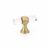 Schaub 411-SB Lumiere Transitional Cabinet T Knob Acrylic Satin Brass Finish Sparrow Supply