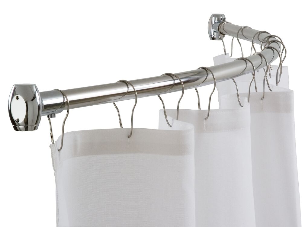 Bradley 9530-600000 Shower Curtain Rod Curved, 1 OD