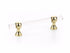 Schaub 414-03 4" Center to Center Lumiere Transitional Cabinet Pull Bright Brass Finish Sparrow Supply