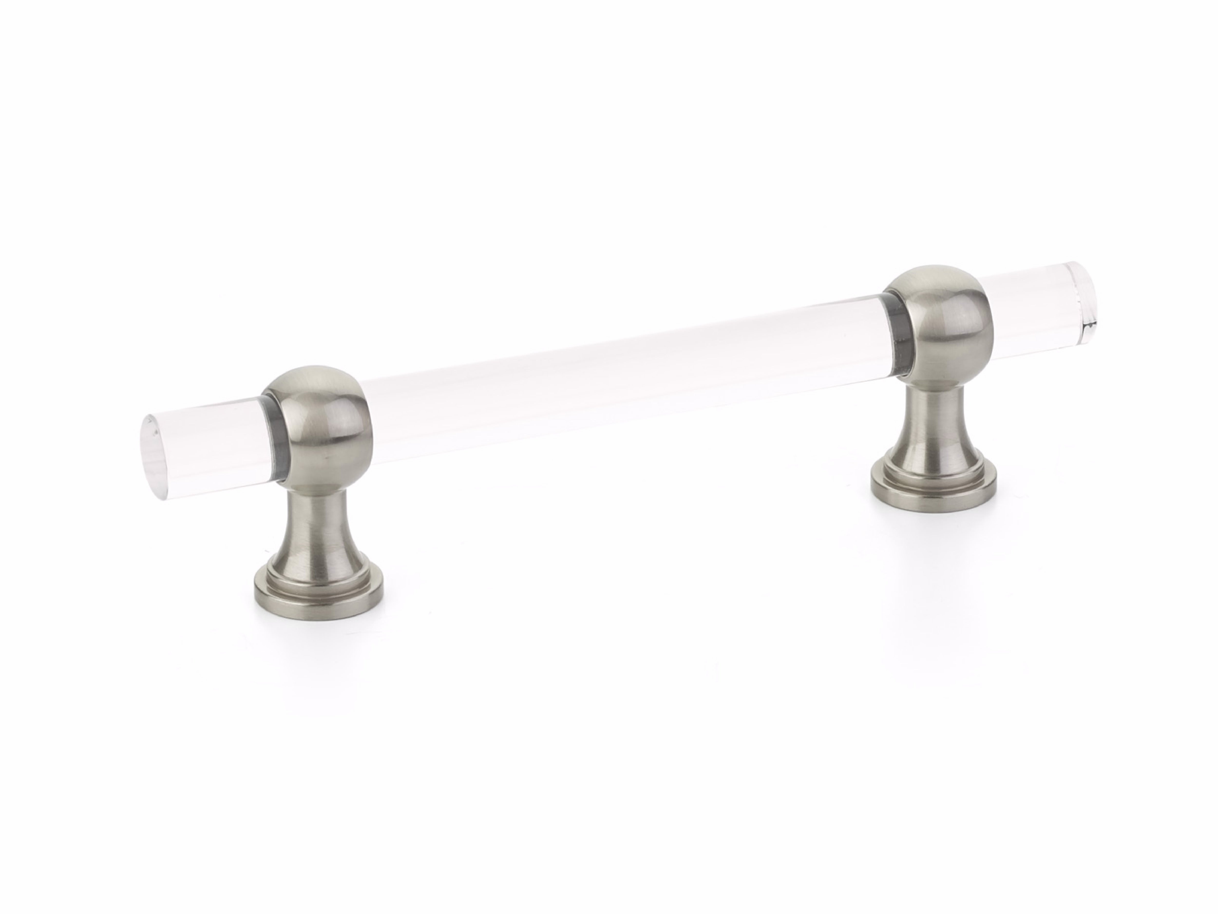 Schaub 414-15 4" Center to Center Lumiere Transitional Cabinet Pull Satin Nickel Finish Sparrow Supply