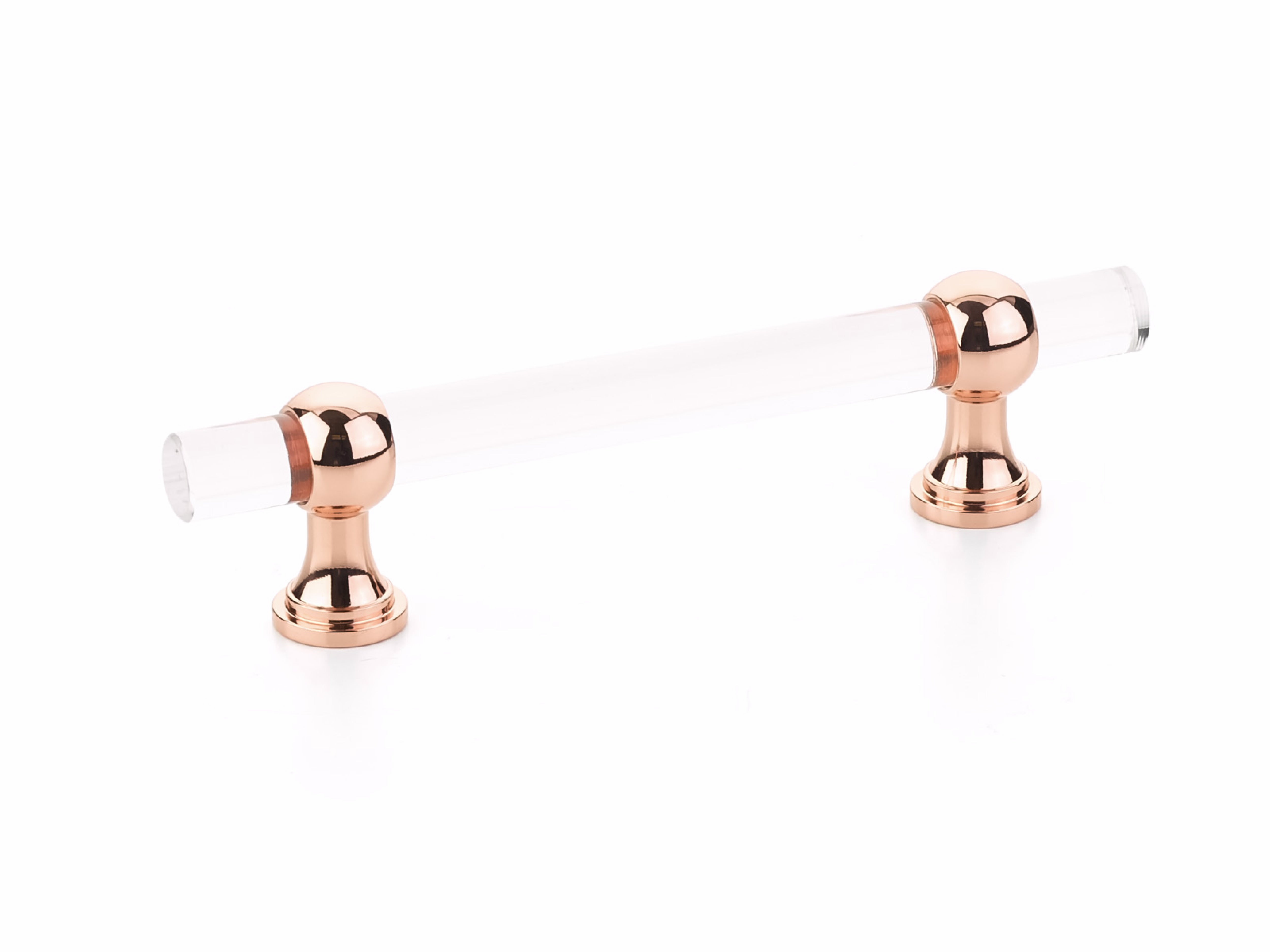 Schaub 414-PRG 4" Center to Center Lumiere Transitional Cabinet Pull Polished Rose Gold Finish Sparrow Supply