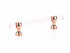 Schaub 414-PRG 4" Center to Center Lumiere Transitional Cabinet Pull Polished Rose Gold Finish Sparrow Supply