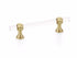 Schaub 414-SB 4" Center to Center Lumiere Transitional Cabinet Pull Satin Brass Finish Sparrow Supply