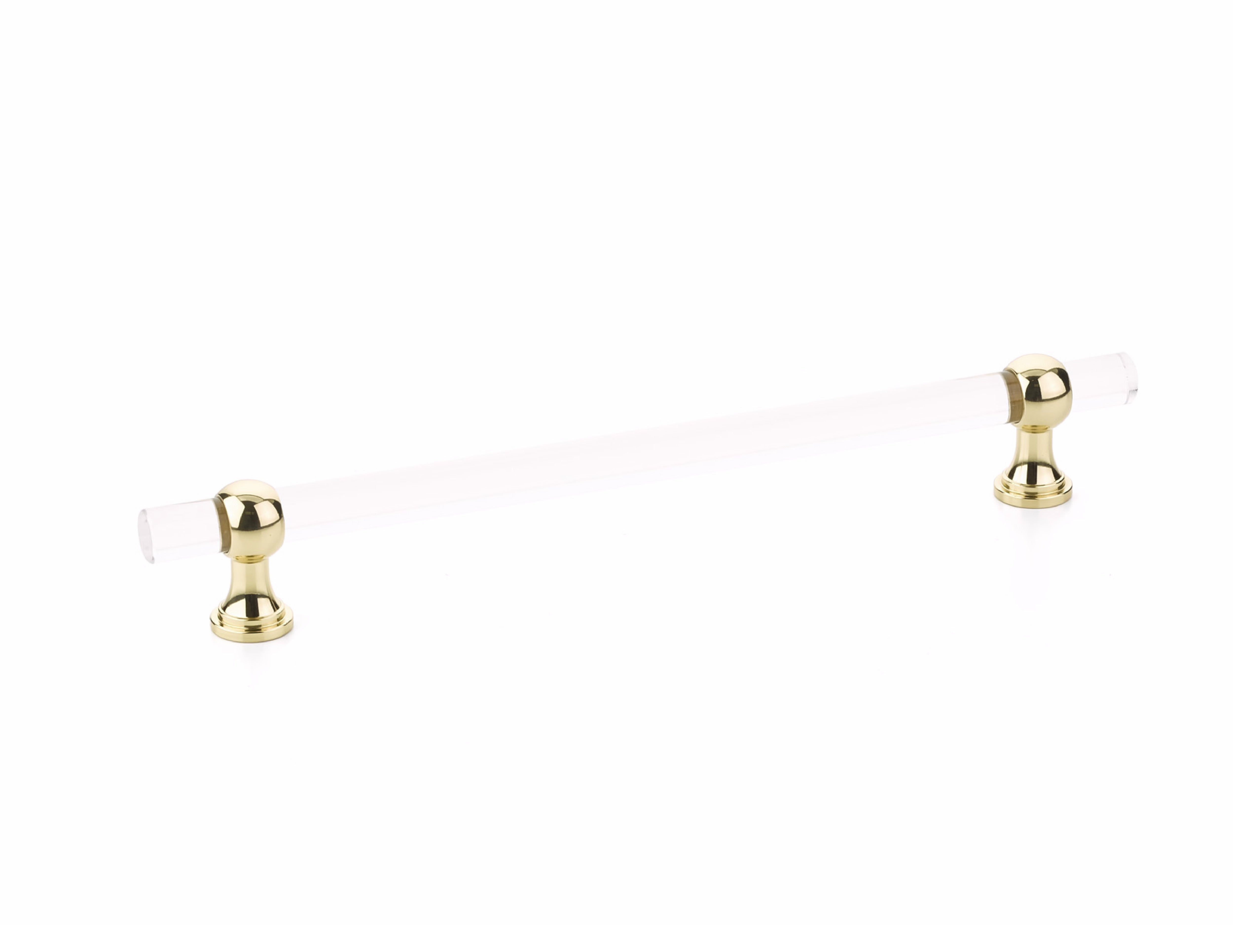 Schaub 418-03 8" Center to Center Lumiere Transitional Cabinet Pull Bright Brass Finish Sparrow Supply