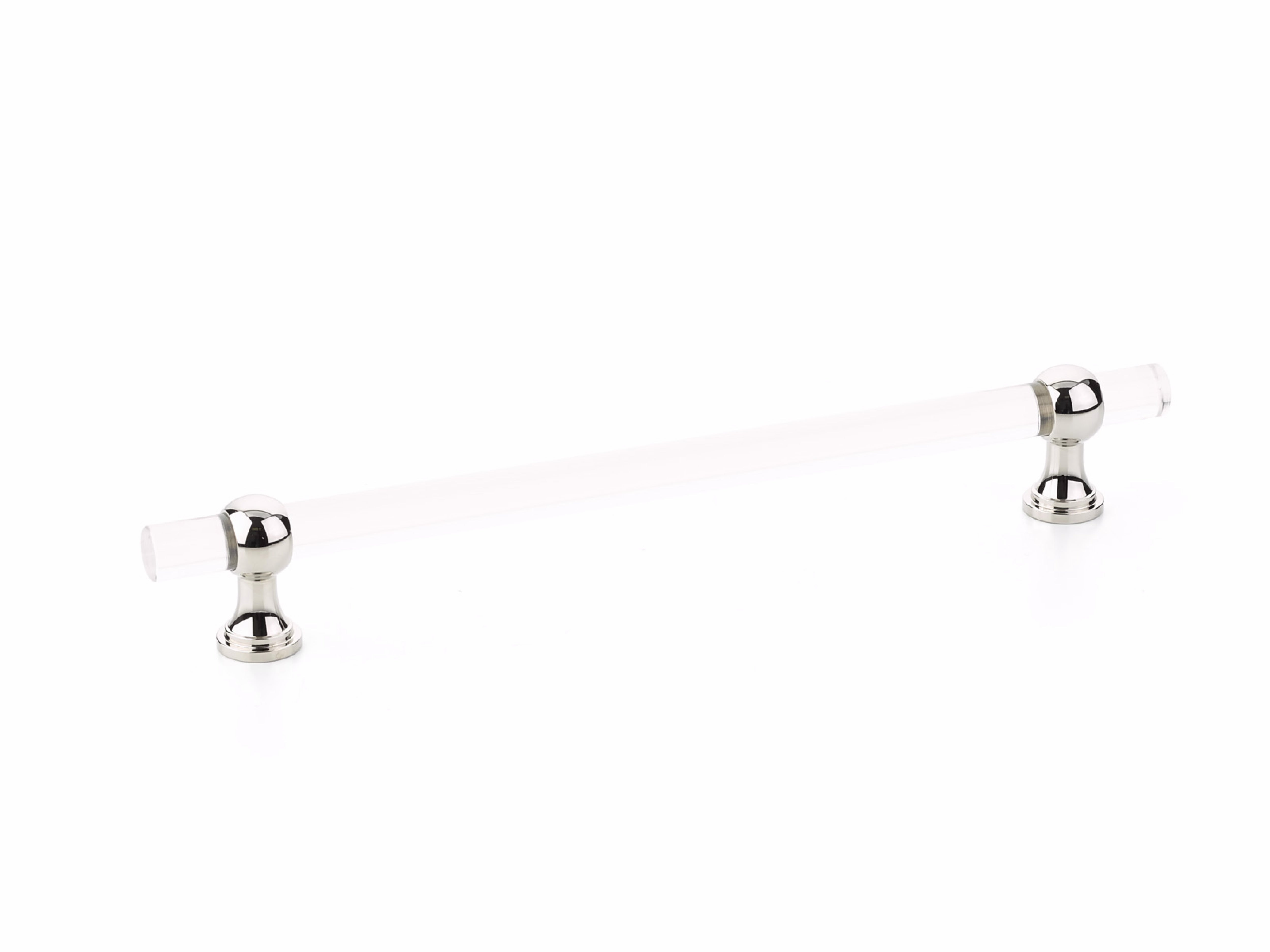 Schaub 418-PN 8" Center to Center Lumiere Transitional Cabinet Pull Polished Nickel Finish Sparrow Supply