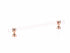 Schaub 418-PRG 8" Center to Center Lumiere Transitional Cabinet Pull Polished Rose Gold Finish Sparrow Supply