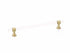 Schaub 418-SB 8" Center to Center Lumiere Transitional Cabinet Pull Satin Brass Finish Sparrow Supply