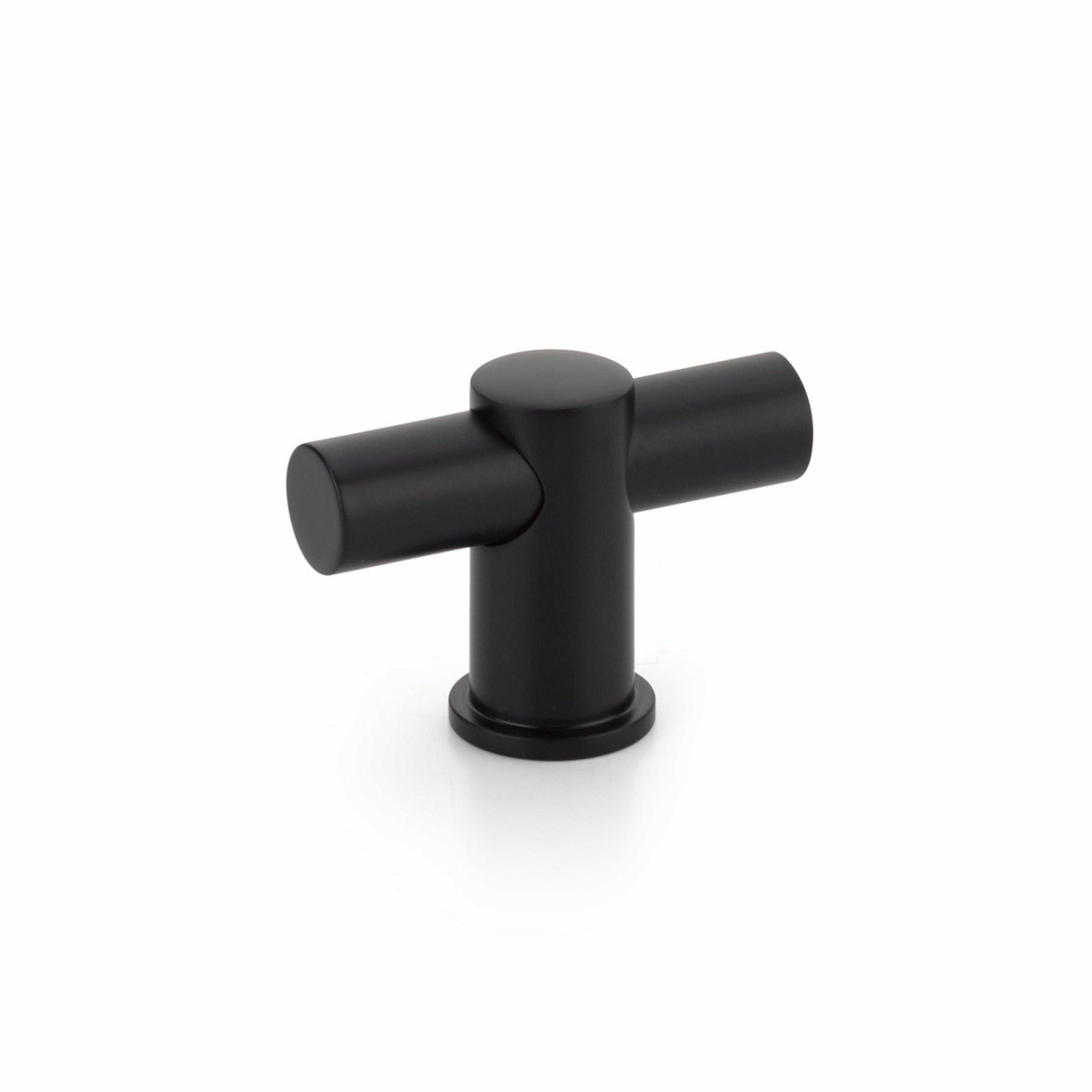 Schaub 421-MB Fonce Cabinet T Knob Matte Black Finish Sparrow Supply