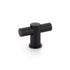 Schaub 421-MB Fonce Cabinet T Knob Matte Black Finish Sparrow Supply