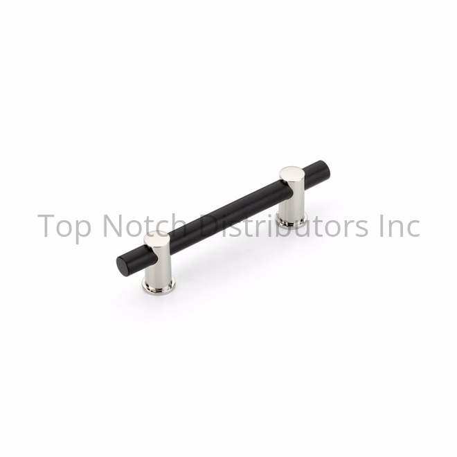 SCHAUB 424-MB-PN 4" Center to Center Fonce Bar Matte Black Cabinet ... Sparrow Supply