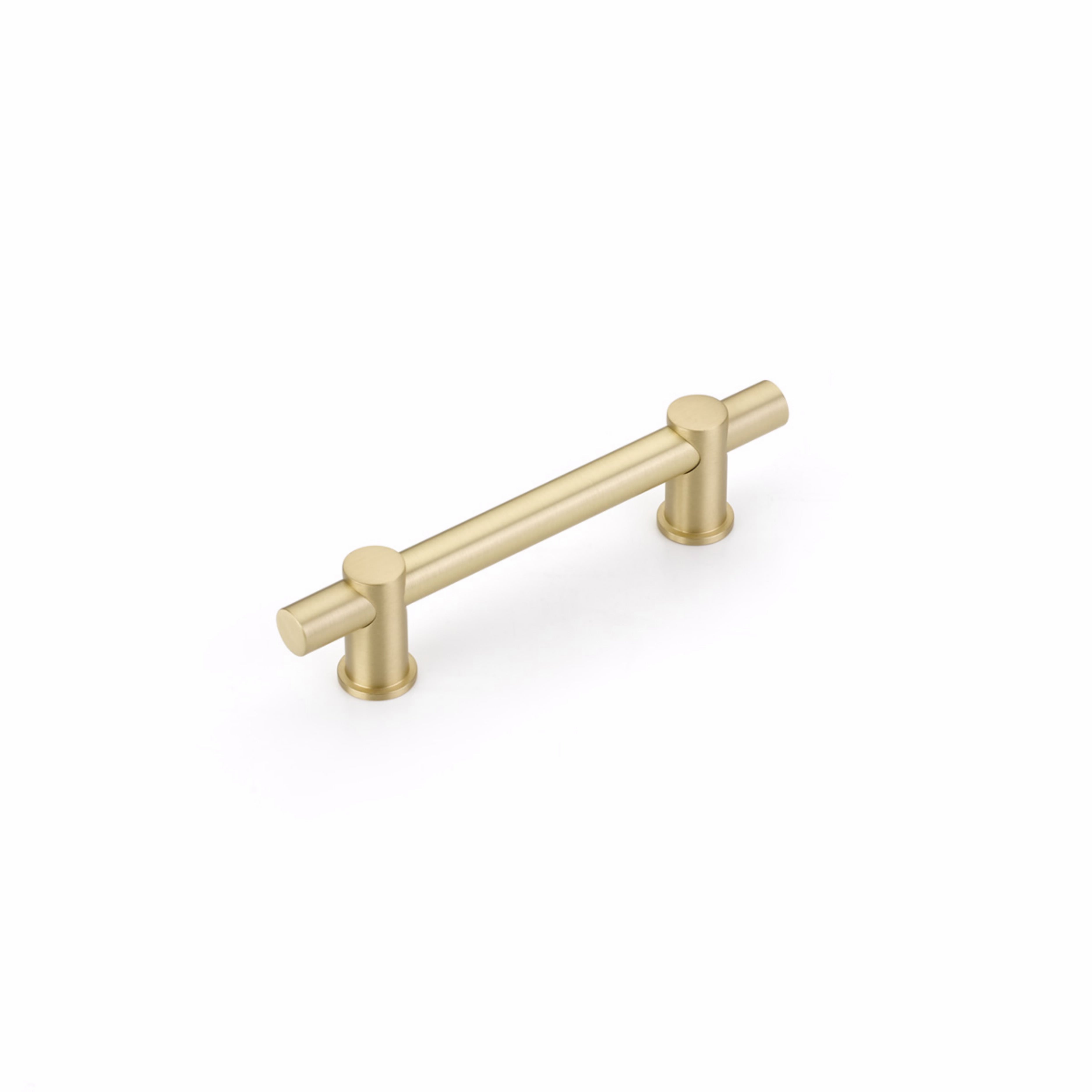 Schaub 424-SB 4" Center to Center Fonce Bar Cabinet Pull Satin Brass Finish Sparrow Supply