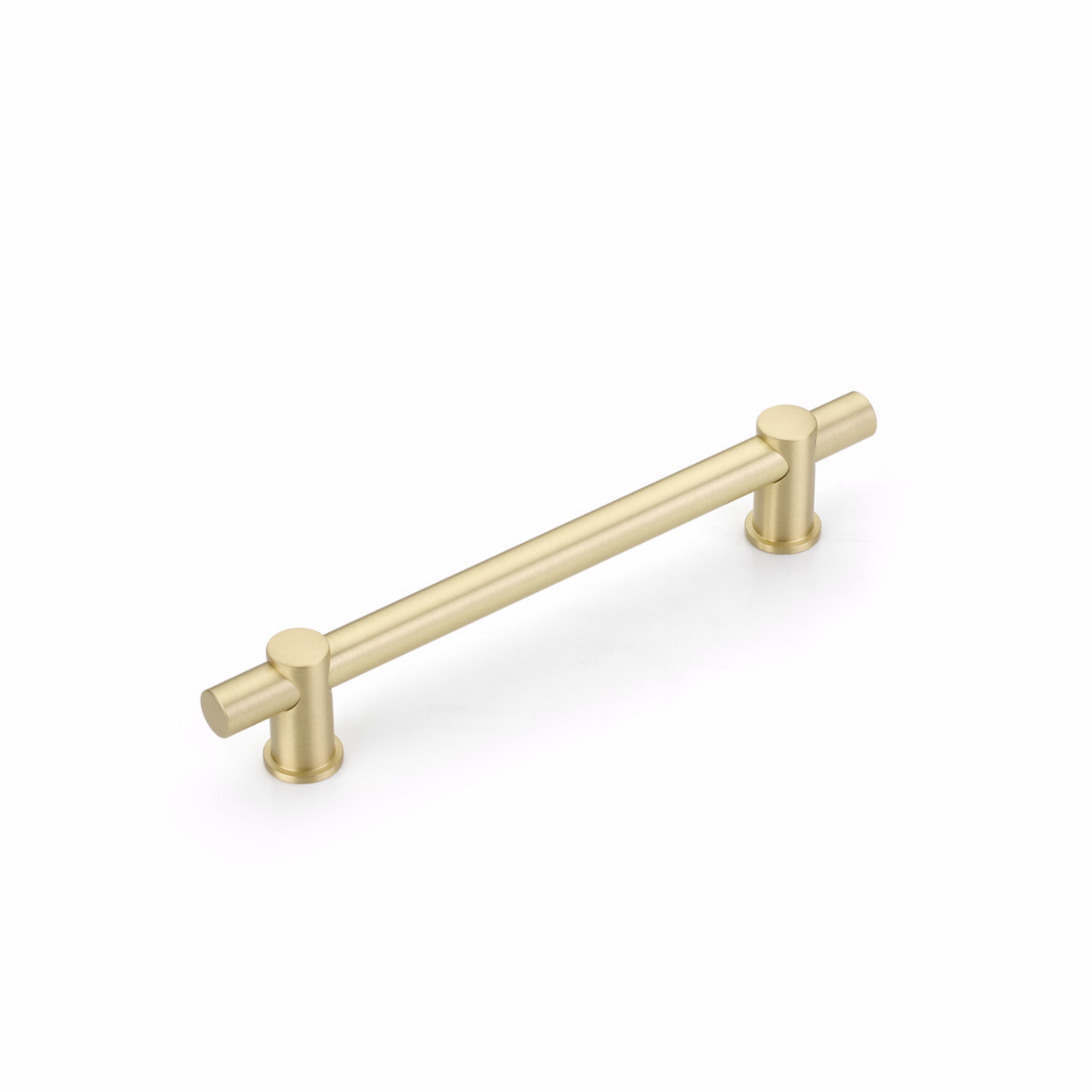 Schaub 426-SB 6" Center to Center Fonce Bar Cabinet Pull Satin Brass Finish Sparrow Supply
