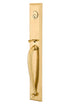 Emtek 4415NWUS7 Norwich Knob 2-3/8" and 2-3/4" Backset Single Cylinder Jefferson Tubular Handleset French Antique Brass Finish Sparrow Supply