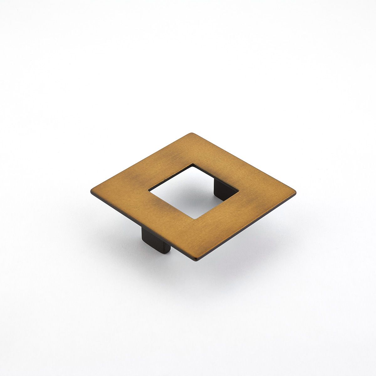 Schaub 443-BRBZ 64mm Center to Center Square Finestrino Cabinet Pull Burnished Bronze Finish Sparrow Supply