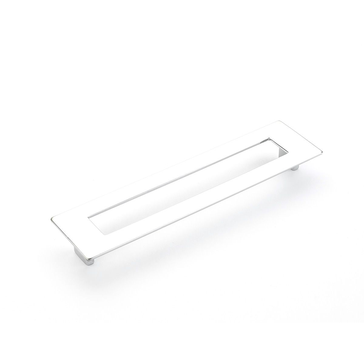 Schaub 446-26 192mm Center to Center Rectangular Finestrino Cabinet Pull Polished Chrome Finish Sparrow Supply