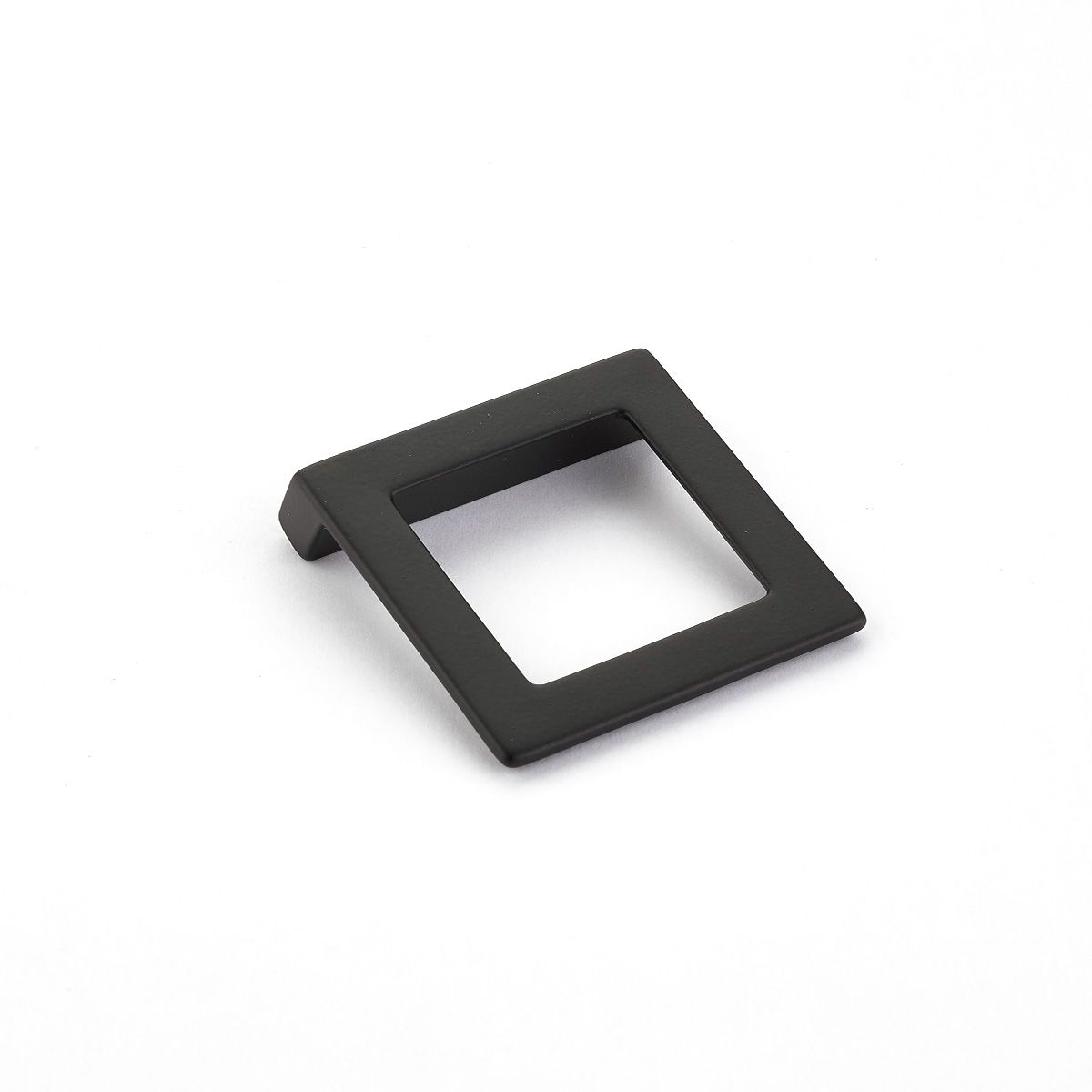 Schaub 450-MB 32mm Center to Center Angled Square Finestrino Cabinet Pull Matte Black Finish Sparrow Supply