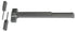 Hager 4501SVR368426D 36" (3') x 84" (7') Exit Only Surface Vertical Rod Exit Device Satin Chrome Finish Sparrow Supply