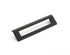 Schaub 451-MB 160mm Center to Center Angled Rectangular Finestrino Cabinet Pull Matte Black Finish Sparrow Supply