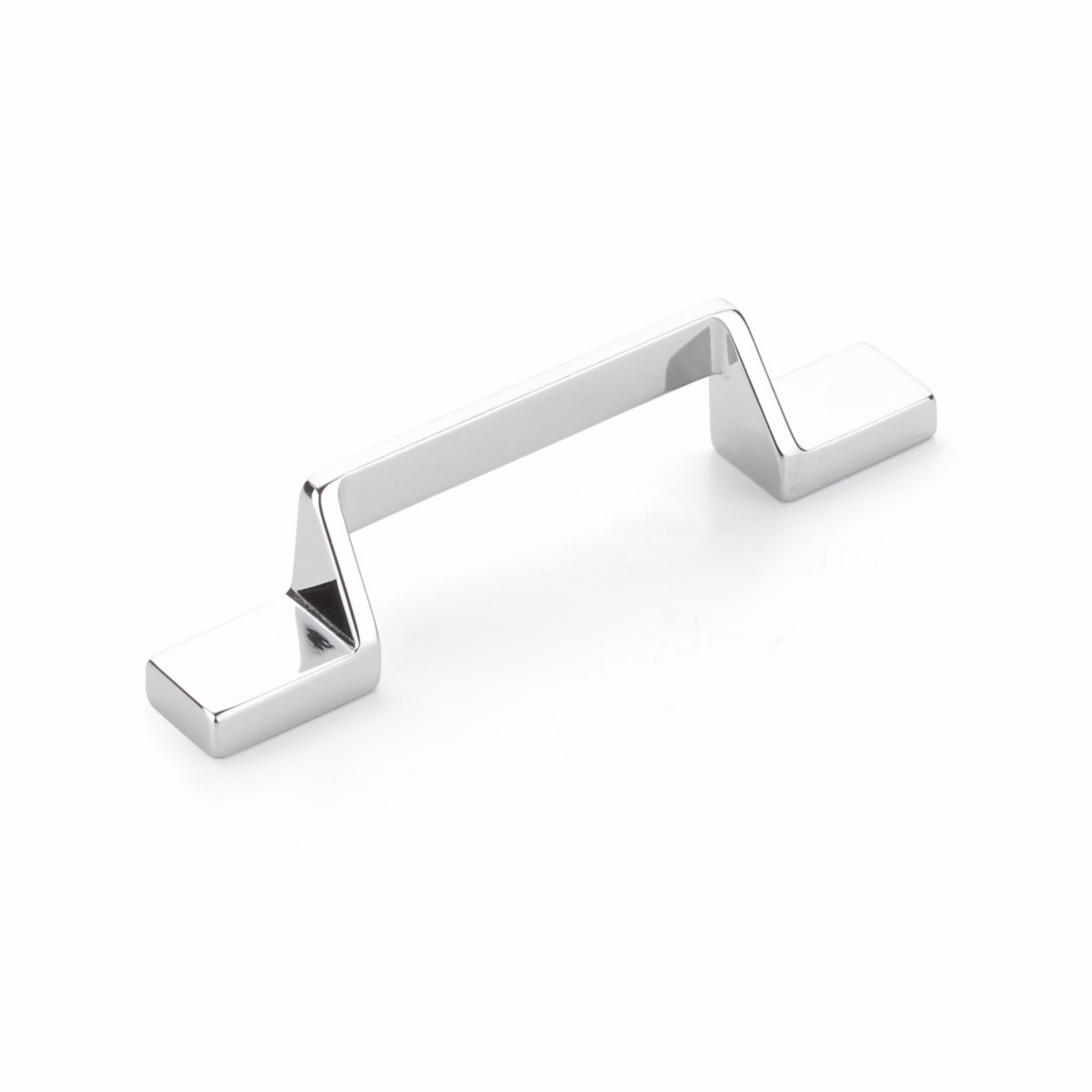 Schaub 454-26 3-3/4" Center to Center San Marco Cabinet Pull Polished Chrome Finish Sparrow Supply