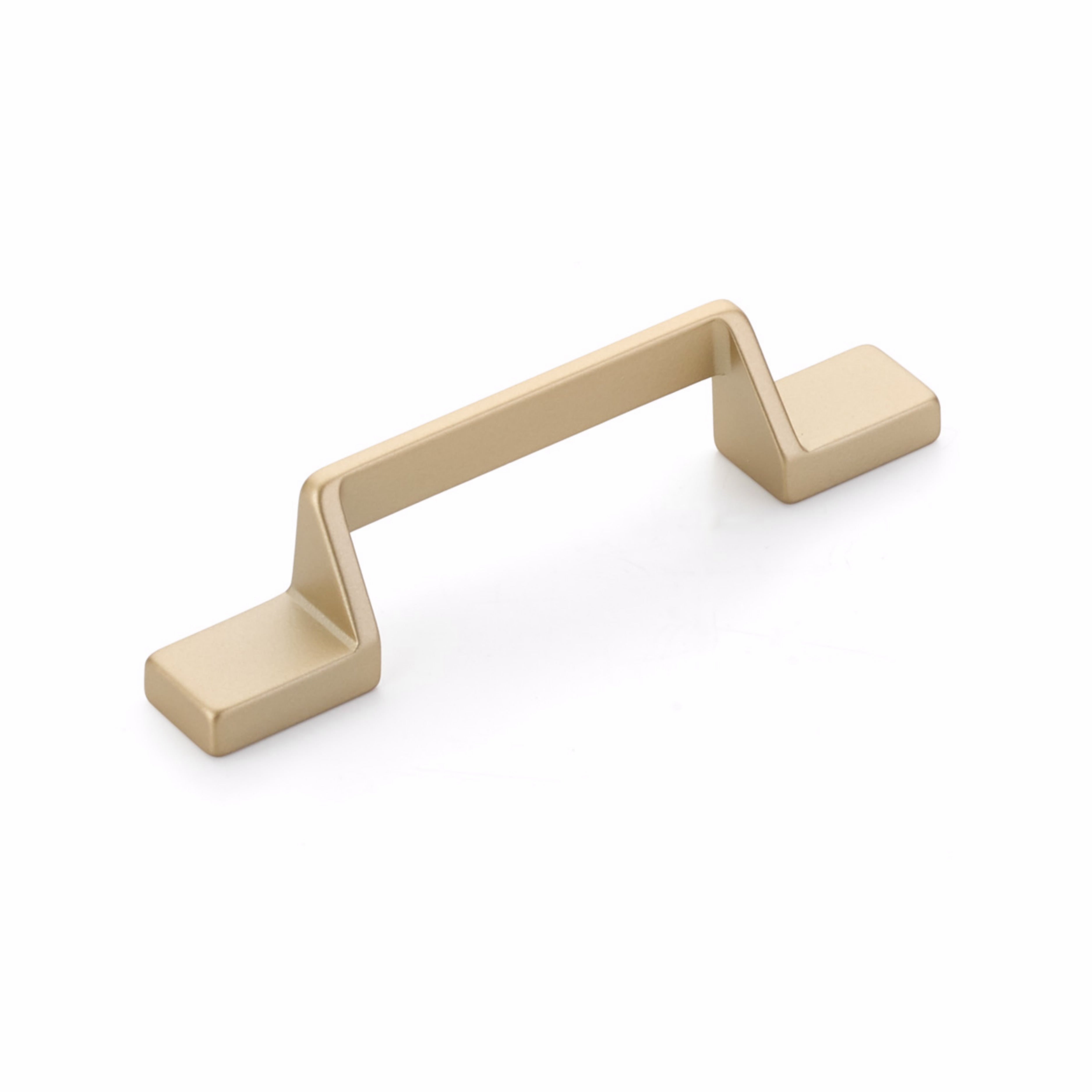Schaub 454-SB 3-3/4" Center to Center San Marco Cabinet Pull Satin Brass Finish Sparrow Supply